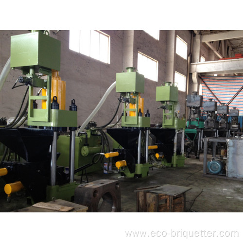 Hydraulic Scrap Copper Brass Shavings Briquette Press